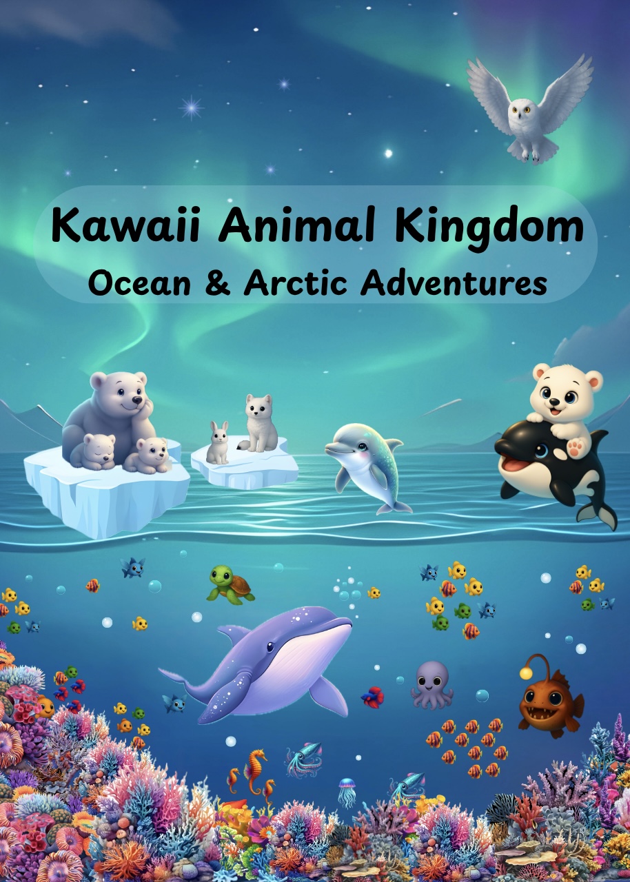 Kawaii Animal Kingdom: Ocean & Arctic Adventures cover
